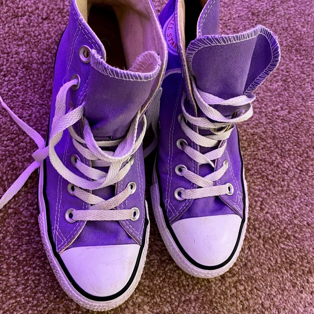 Lilac Hightop Converse